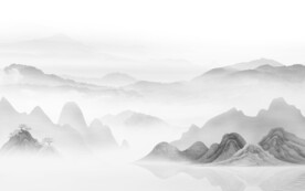 新款客厅山水背景 TIF分层