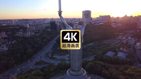 短视频素材乌克兰战主体精神雕塑