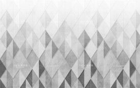 灰色几何图形背景墙画