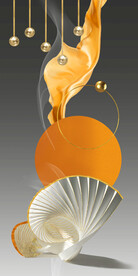 飘带几何折纸玄关