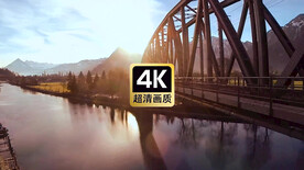 短视频素材航拍跨海大桥