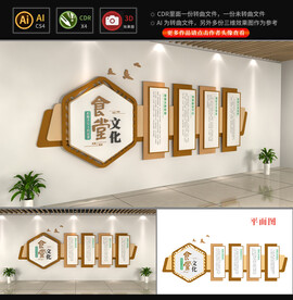 食堂文化墙