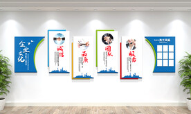 企业文化墙展板