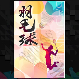 羽毛球展板 