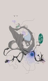 新中式抽象画