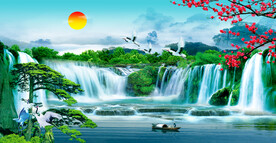 客厅山水画