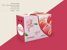 水蜜桃包装 平面图