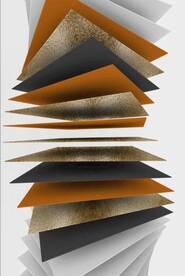 3D抽象金色立体几何装饰无框画