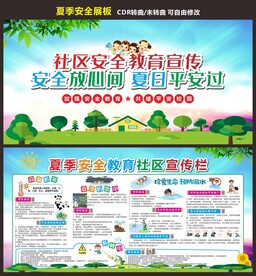 社区安全宣传栏