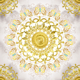 奢华宫廷花纹天顶