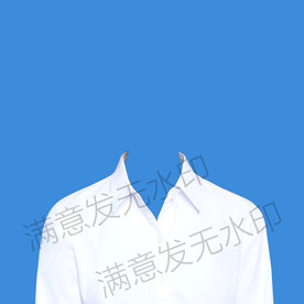 女生半身白衬衫