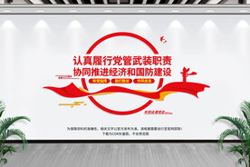 党管武装文化墙