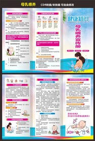 母乳哺养折页海报