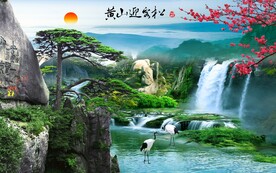 黄山迎客松