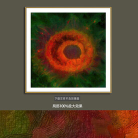 轻奢手绘抽象油画装饰画