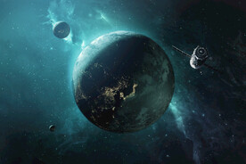 震撼外太空行星星球PSD素材 