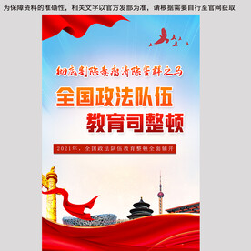 教育整顿海报