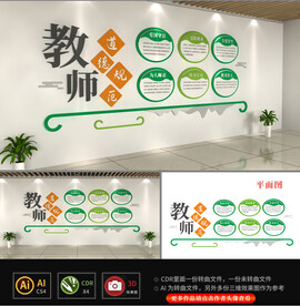 教师道德规范文化墙
