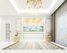 现代简约客厅背景墙