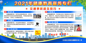 健康教育宣传 交通事故逃生技巧