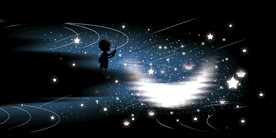 晶瓷画 抽象画 夜晚星空