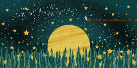 晶瓷画 星空夜晚