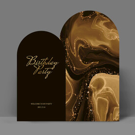 黑金生日背景