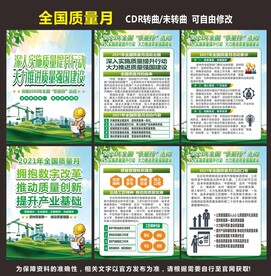 全国质量月海报