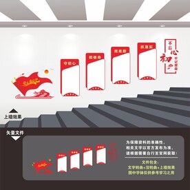 党建楼梯文化墙