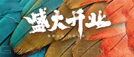 盛大开业展板