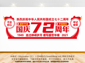 72周年国庆文化墙