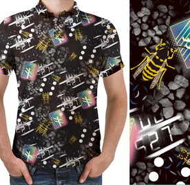 大牌男装印花 高清分层