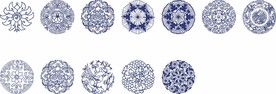 矢量古典青花瓷国风图片