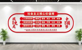 社会主义核心价值观背景墙