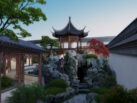 古建假山