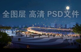 广场夜景
