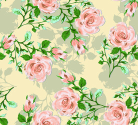 手绘花卉印花图案