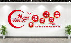 社会主义核心价值观文化墙