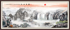 巨幅山水国画