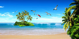 蓝天白云 天顶画