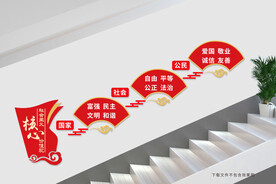 核心价值观楼道