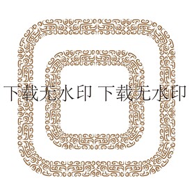 龙纹圆环框