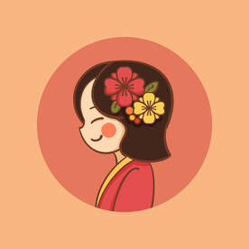 卡通新娘插画设计