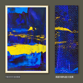 抽象油画装饰画轻奢手绘极简画