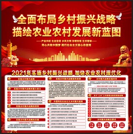 乡村振兴展板