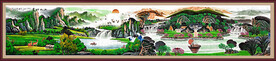 巨幅山水画