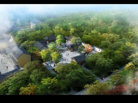 山间寺庙 