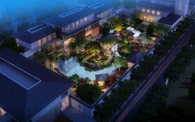 园林景观夜景