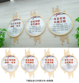 小区文化展板