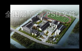 学校航拍鸟瞰
